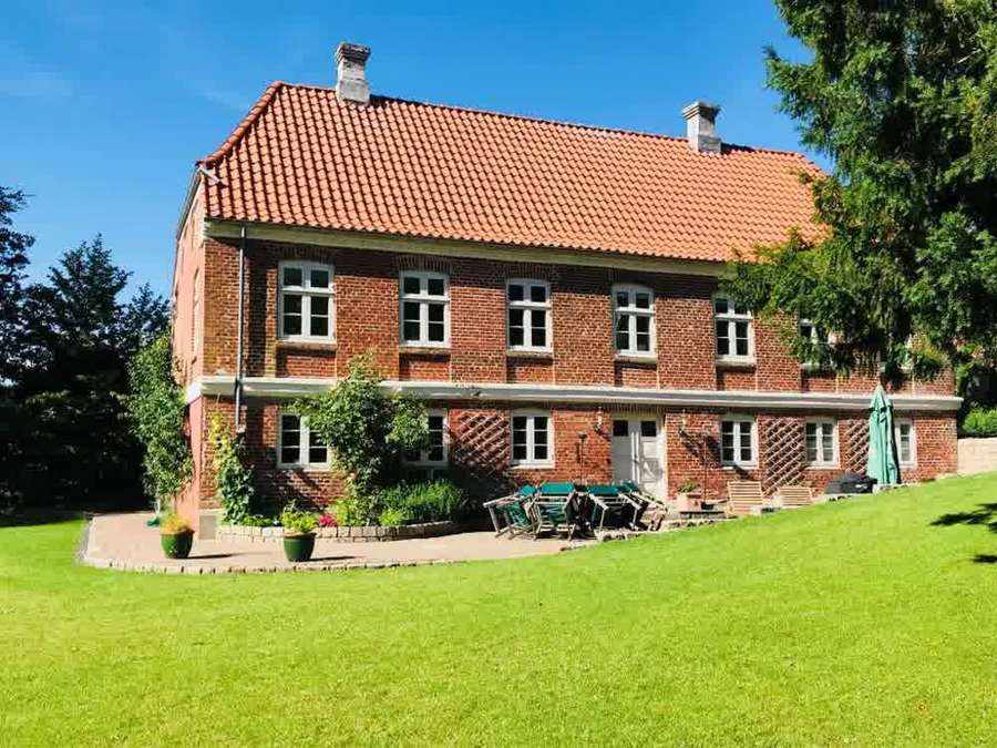 Letbæk Mølle historic red-brick house exterior